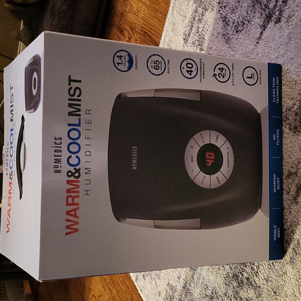 Warm and cool mist humidifier
